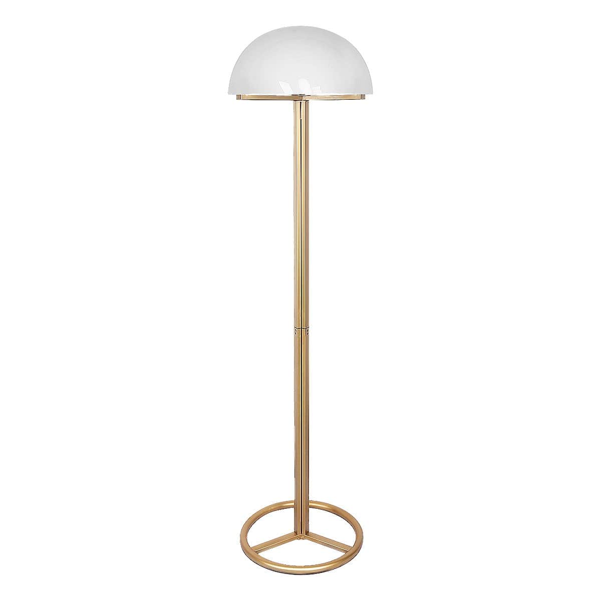 Metal Floor Lamp with White Acrylic Shade by Sarantino