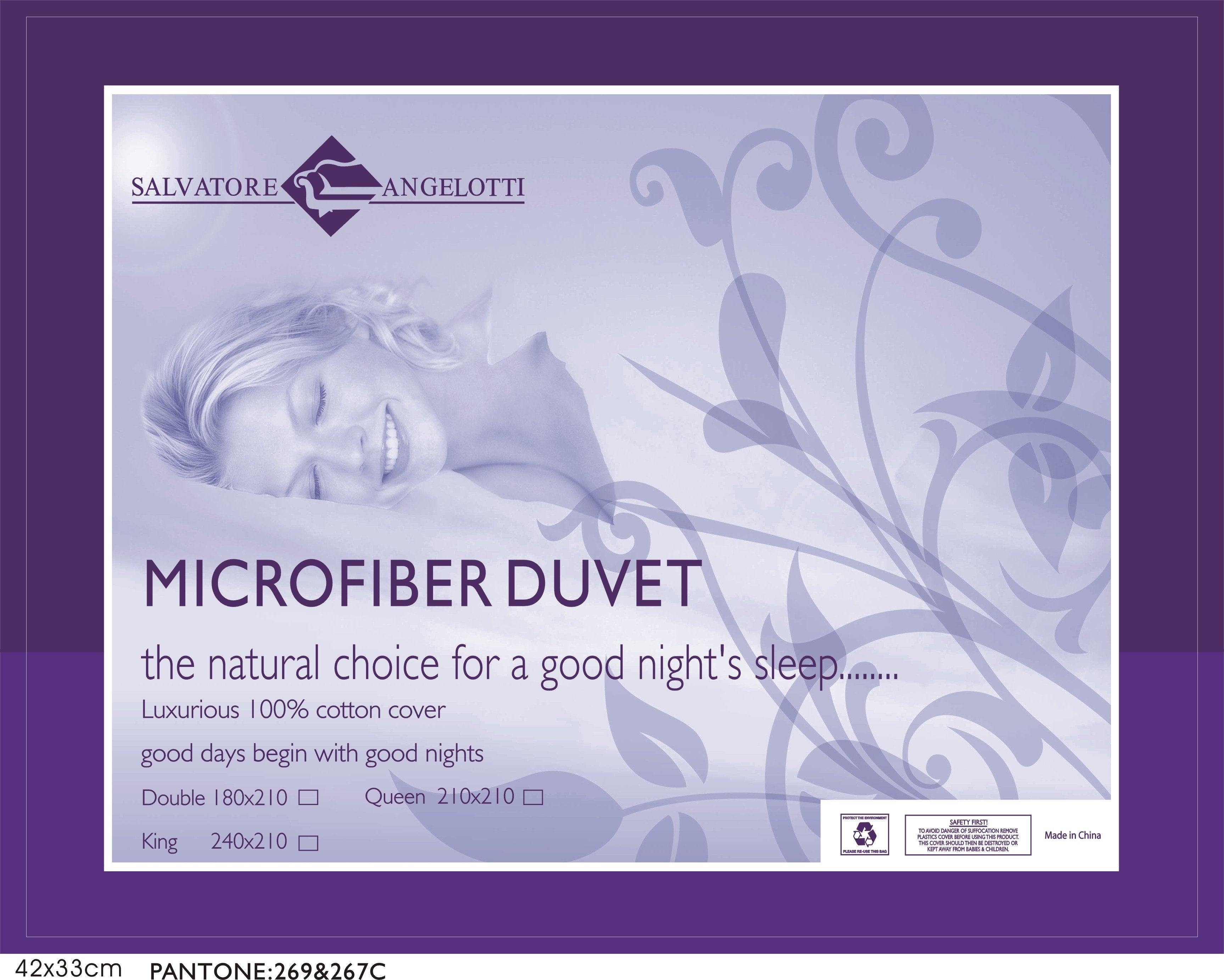 Bedding Microfibre Quilt - King