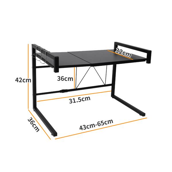 kitchen supplies Microwave Oven Shelf Kitchen Organiser Black