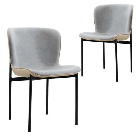 Dining Mid-Century Design Dining Chair Set of 2-Grey