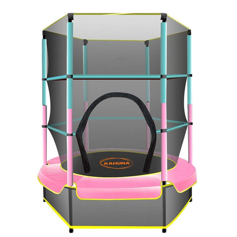 Mini 4.5 ft Trampoline Green Pink