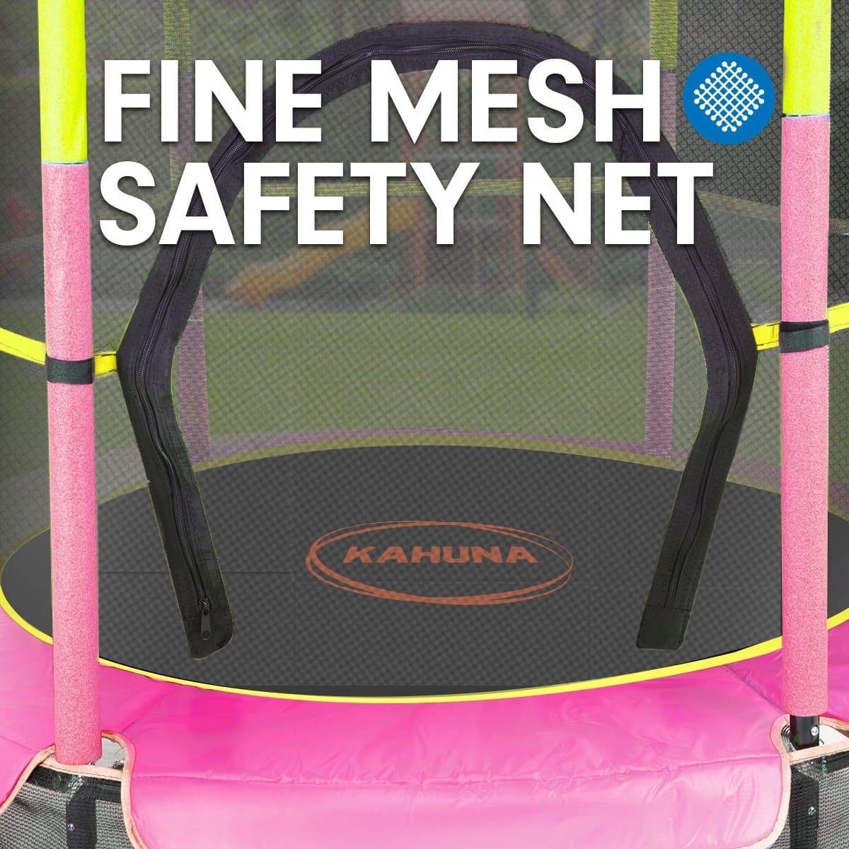 Kahuna Mini 4.5 ft Trampoline Yellow Pink