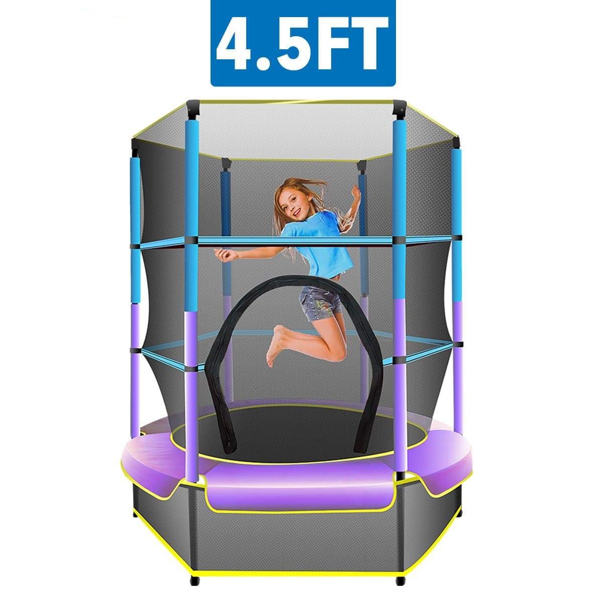 Kahuna Mini 4.5ft Trampoline Blue Purple