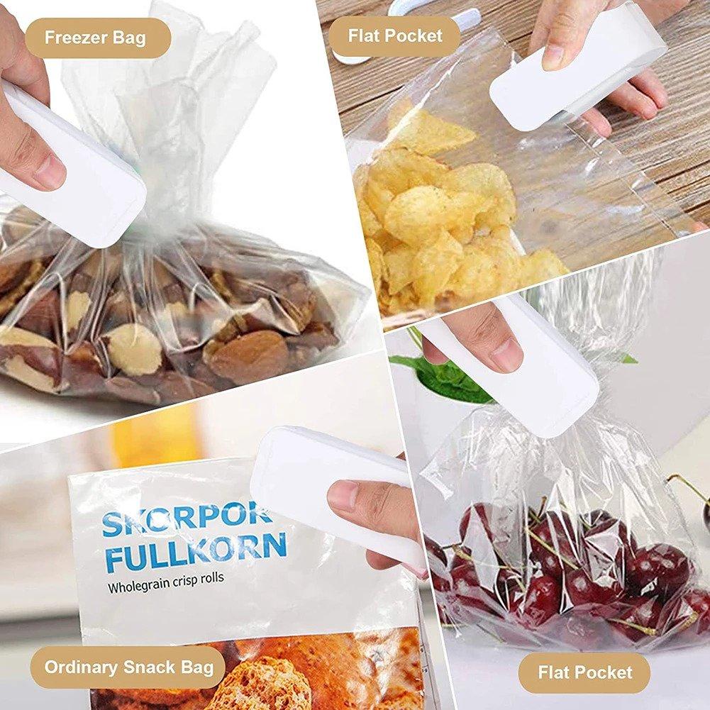 Impulse Sealers Mini Plastic Bag Sealer - White
