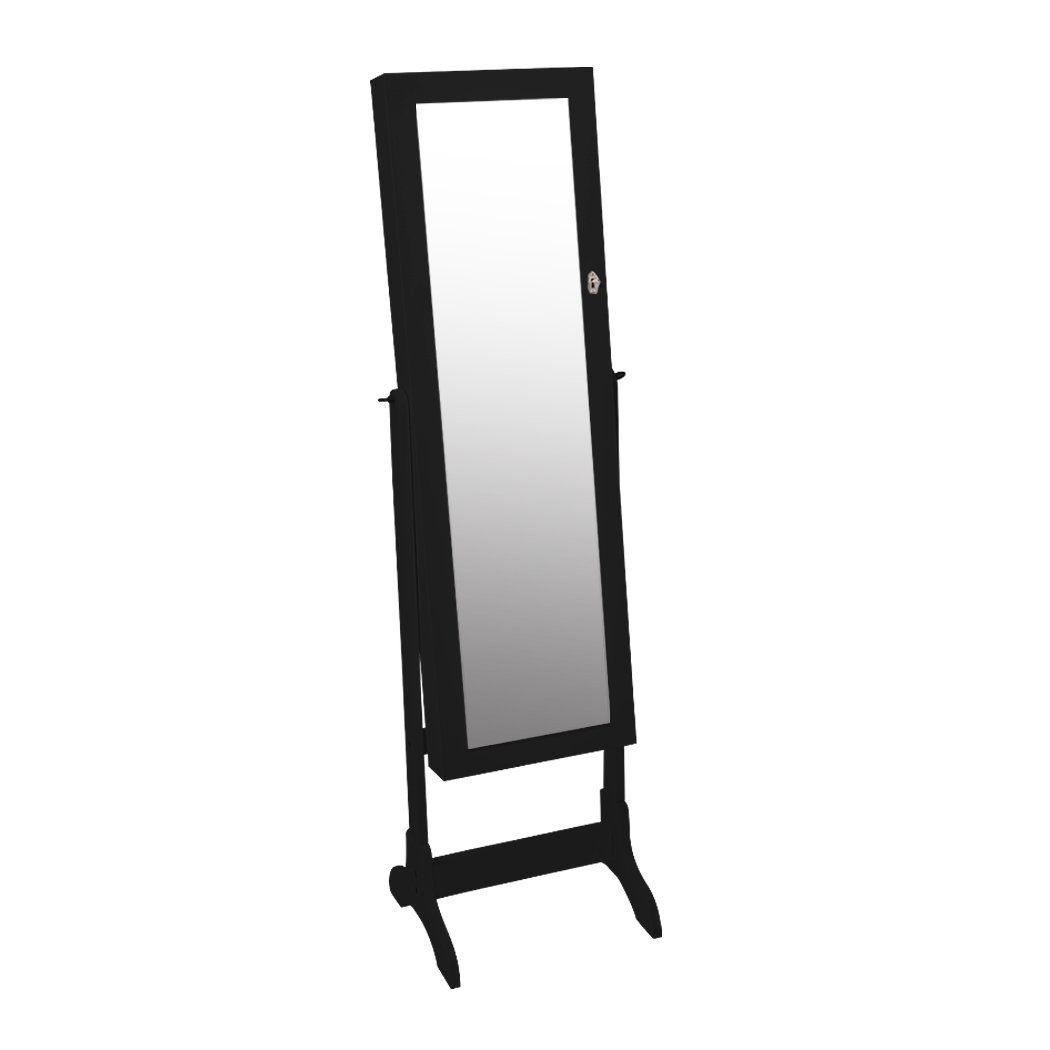 bedroom Mirror Jewellery Standing Cabinet Makeup Jewelry Box