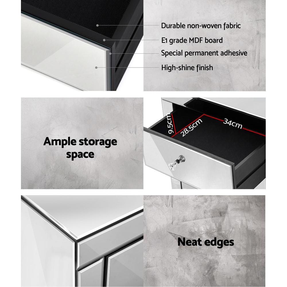 early sale simpledeal Mirrored Furniture Dressing Console Hallway Hall Table Sidebaord Drawers