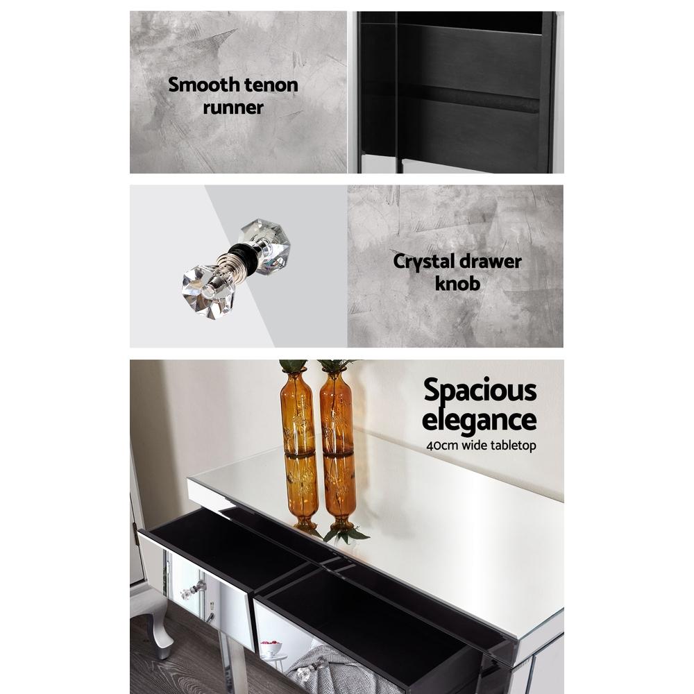 early sale simpledeal Mirrored Furniture Dressing Console Hallway Hall Table Sidebaord Drawers
