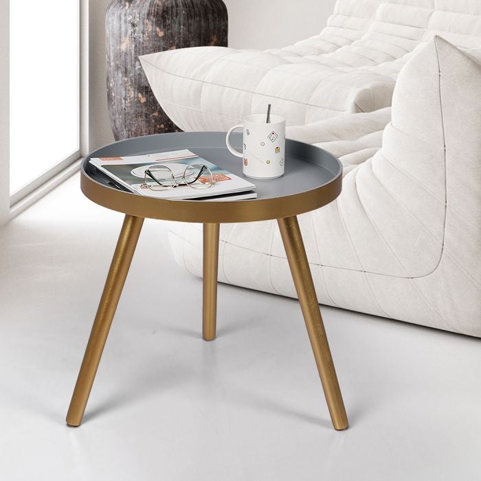 Modern Coffee Table Storage Bedside Table Plant Stand Wooden-Blue