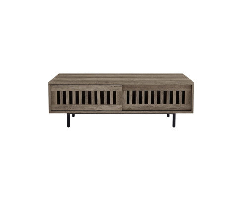 Modern Dark Coffee Table with Storage