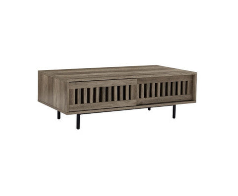 Modern Dark Coffee Table with Storage