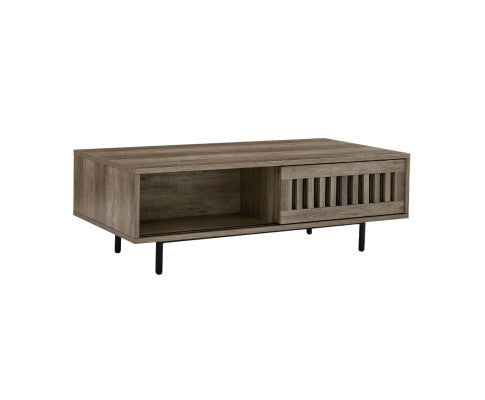 Modern Dark Coffee Table with Storage