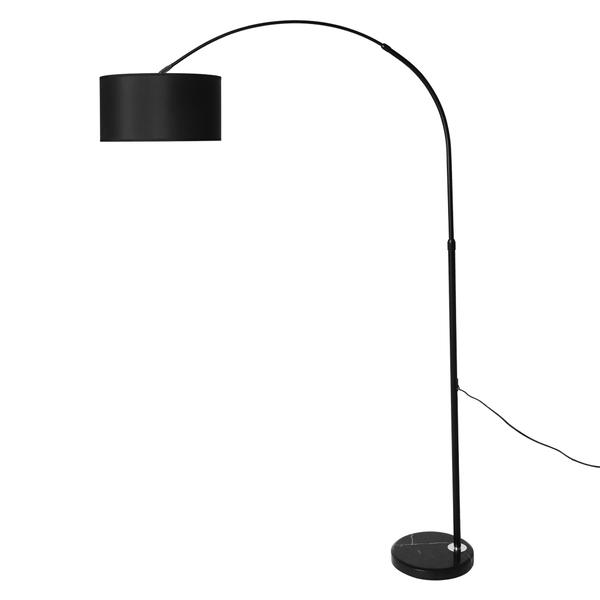 lighting Modern LED Floor Lamp Adjustable Marble Base-Black