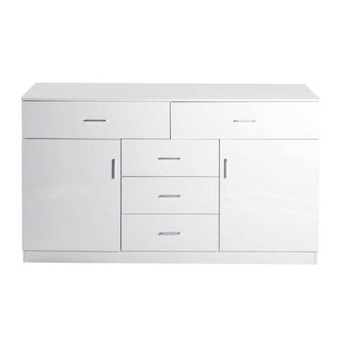 Modern Sideboard Cabinet Storage Drawers White