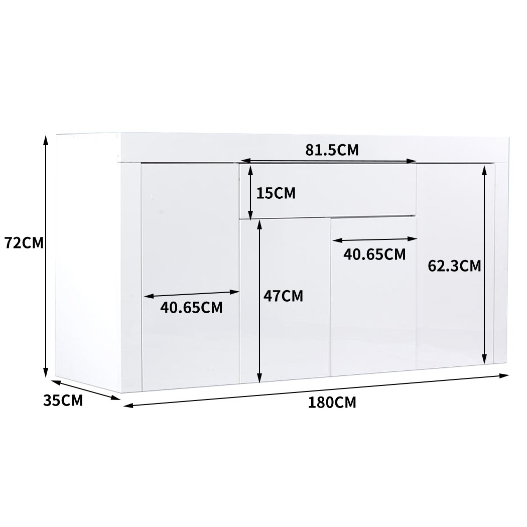 dining room Modern Sideboard Cabinet White