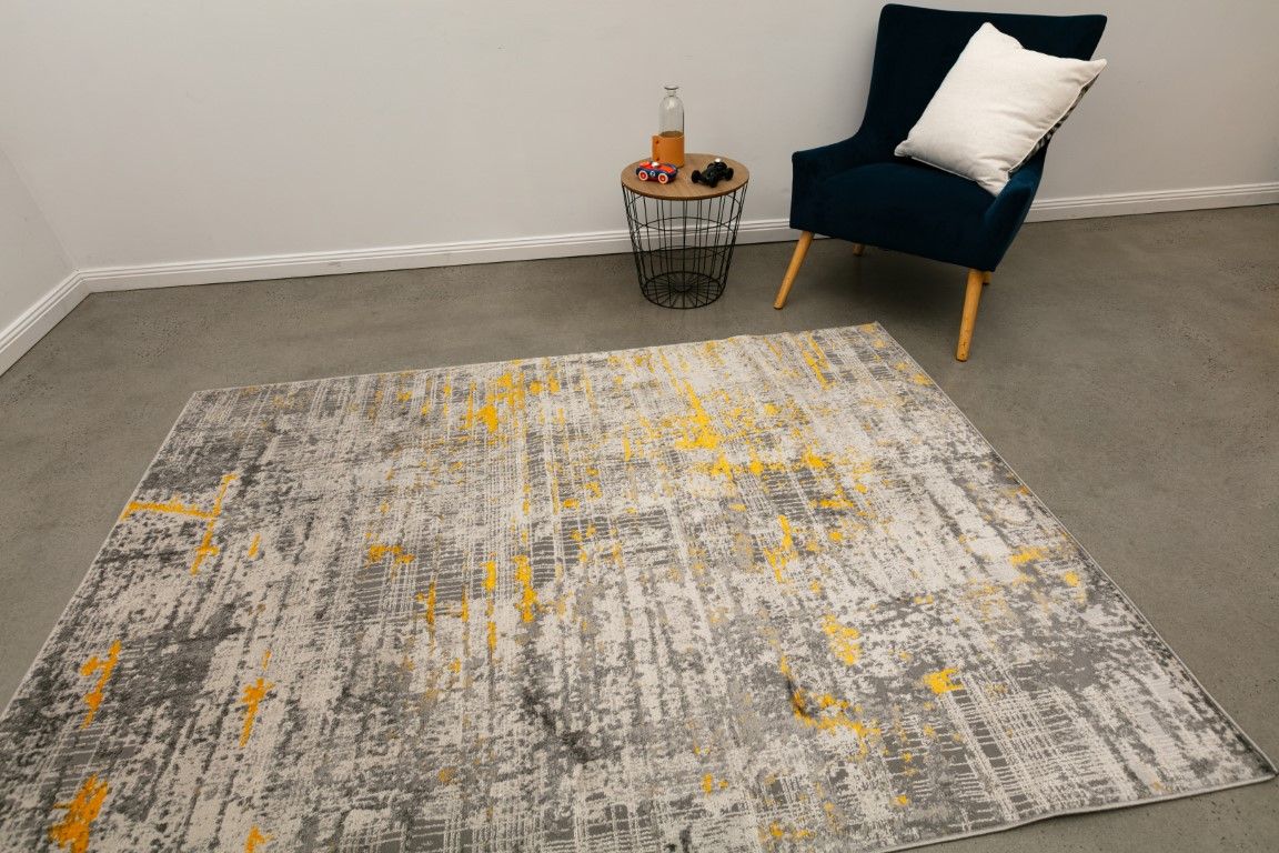 idropship table 6 Modern style mustard 160x230 rug bculture7773/mustard