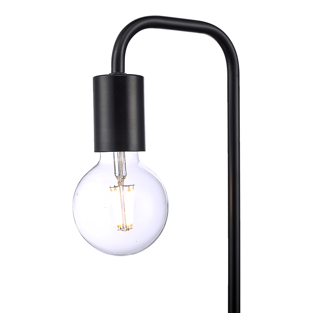 Modern Table lamp Desk Light Timber Base Bedside Bedroom Black