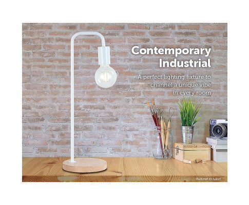 Modern Table lamp Desk Light Timber-White