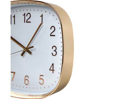 Modern Wall Clock Rose Gold