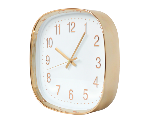 Modern Wall Clock Rose Gold