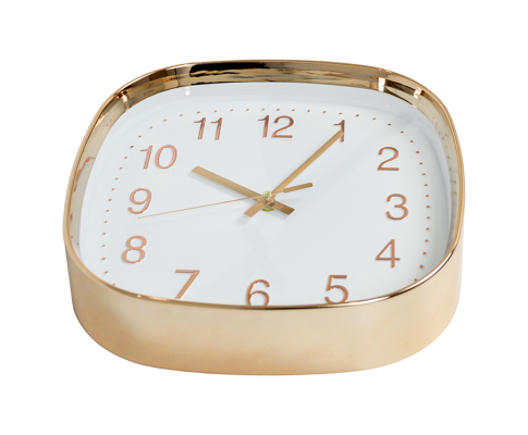 Modern Wall Clock Rose Gold