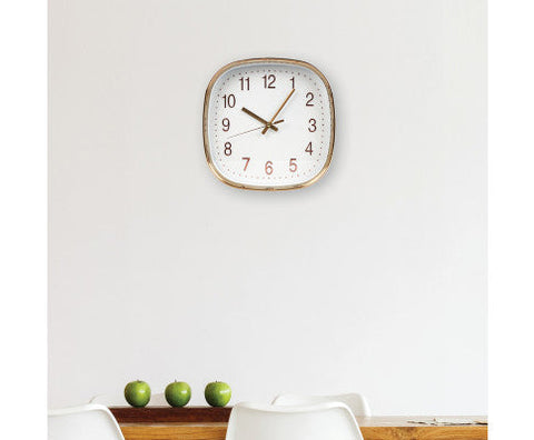 Modern Wall Clock Rose Gold