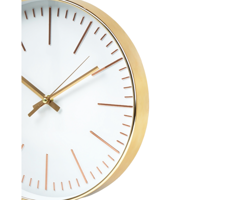 Modern Wall Clock Round Gold