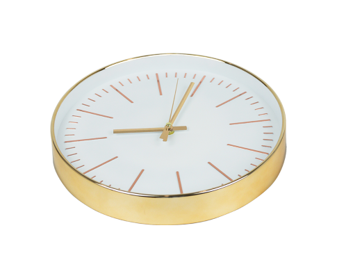 Modern Wall Clock Round Gold