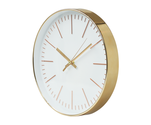 Modern Wall Clock Round Gold