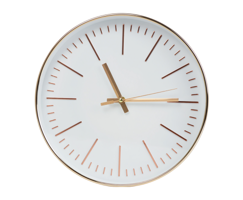Modern Wall Clock Round Gold