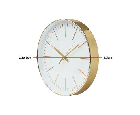 Modern Wall Clock Round Gold