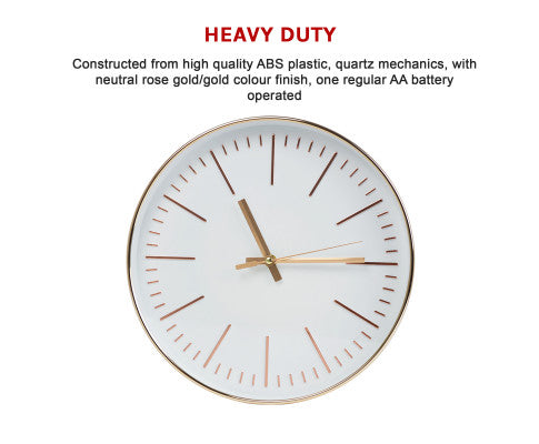 Modern Wall Clock Round Gold