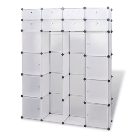 Modular Cabinet 18 Compartments White