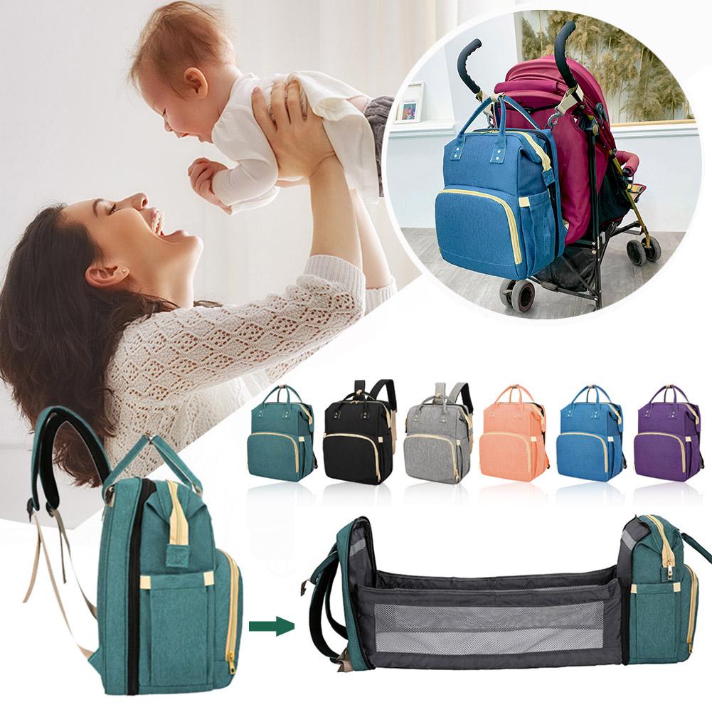 Mommy Baby Diaper Bag Multifunction Folding Travel Backpack Large Capacity Bags
