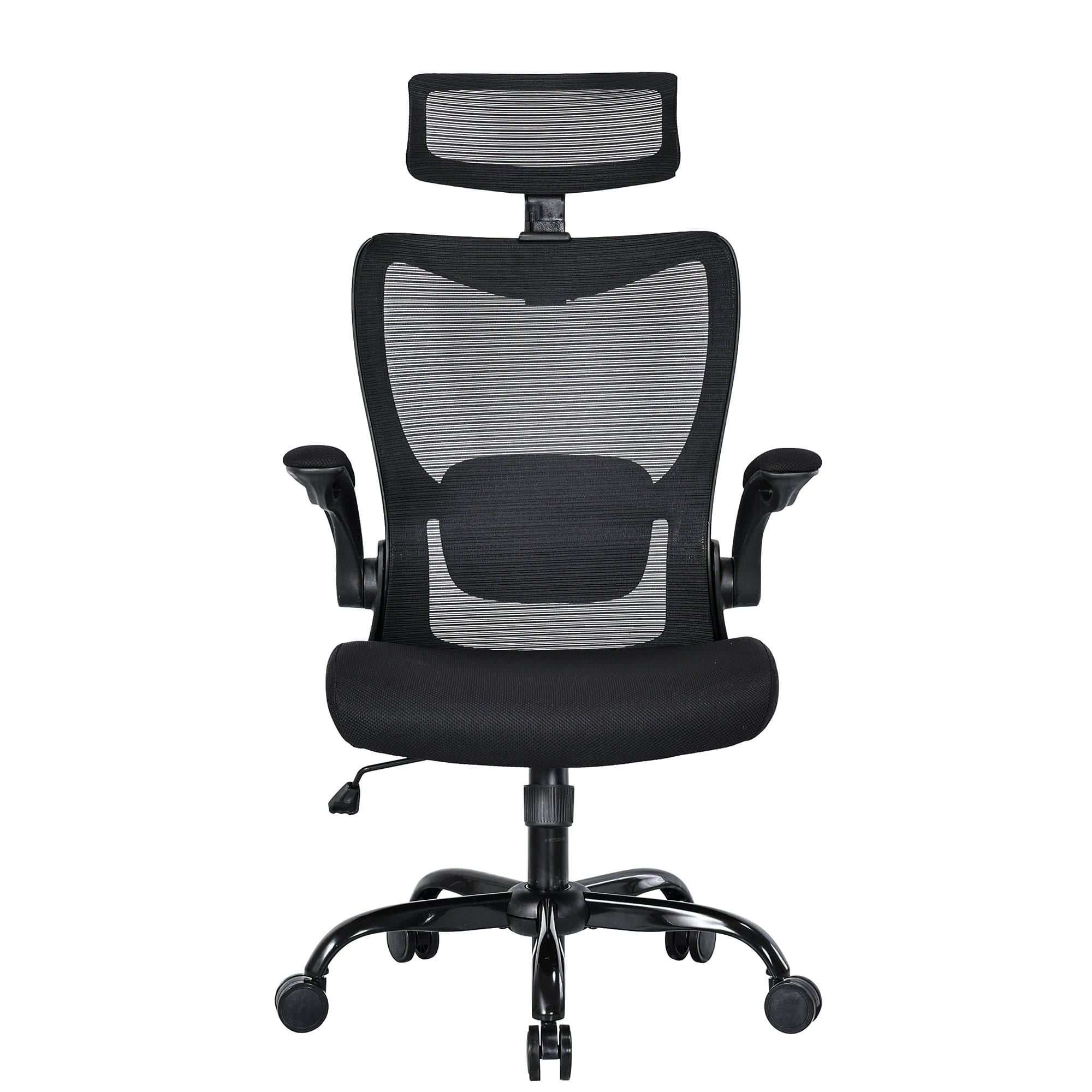 MONA Ergonomic High Back Flipped Armrest Task Chair In Grey/Black