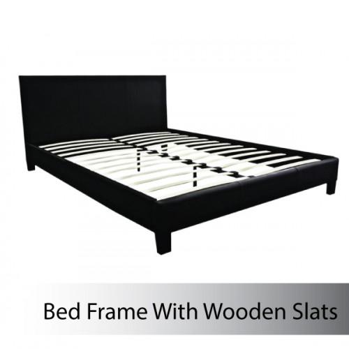 Bedroom Mondeo Bedframe Double Size Black