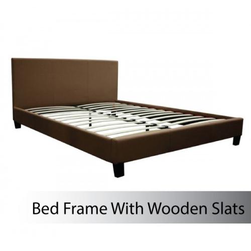 Bedroom Mondeo Bedframe Double Size Brown