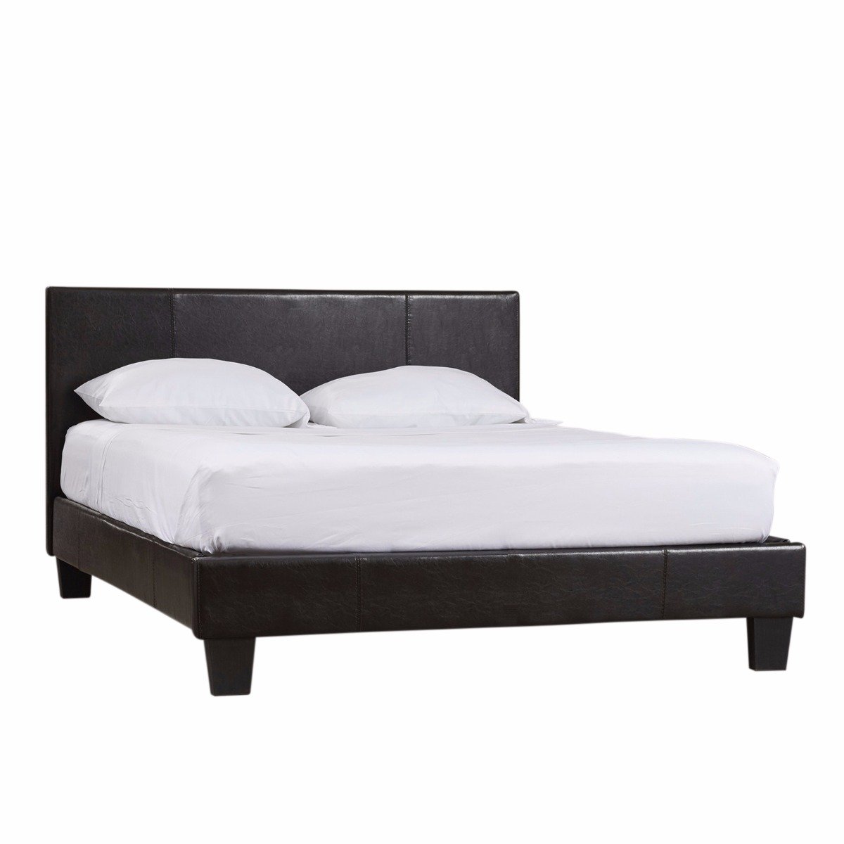 Bedroom Mondeo PU Leather Queen Black Bed