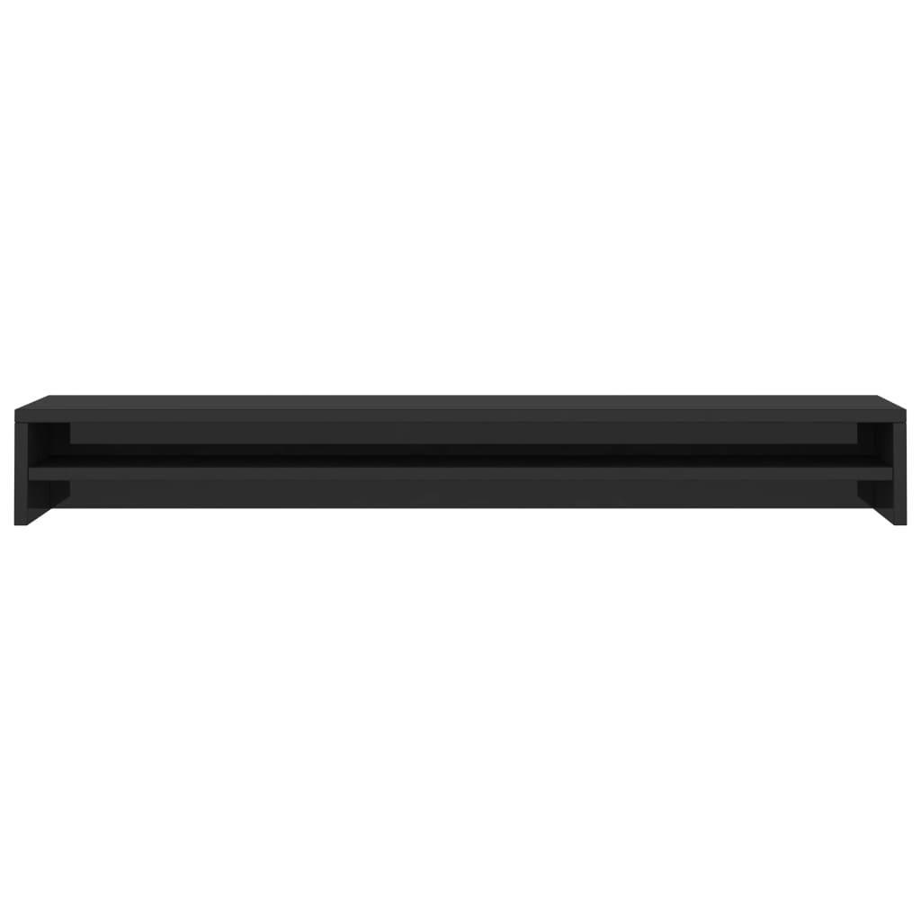 Monitor Stand High Gloss Black 100x24x13 cm Chipboard