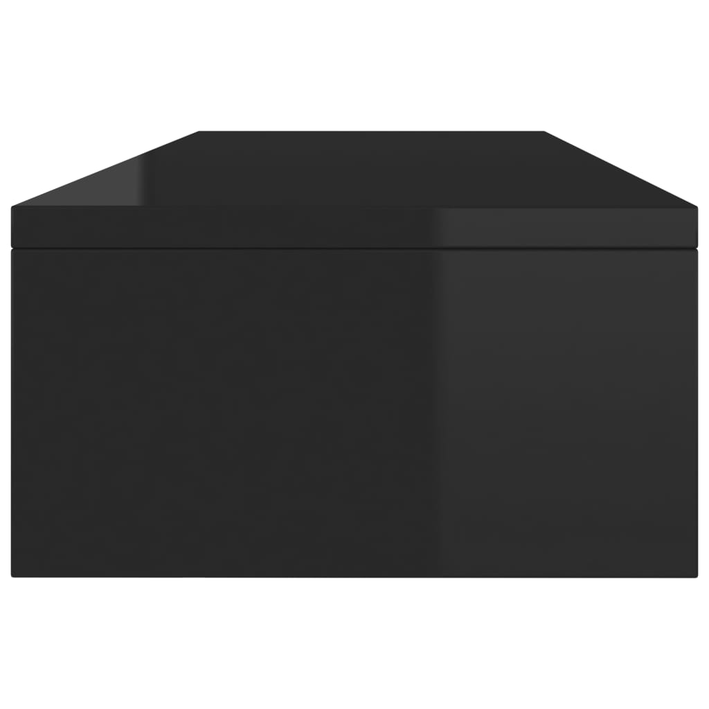 Monitor Stand High Gloss Black 100x24x13 cm Chipboard