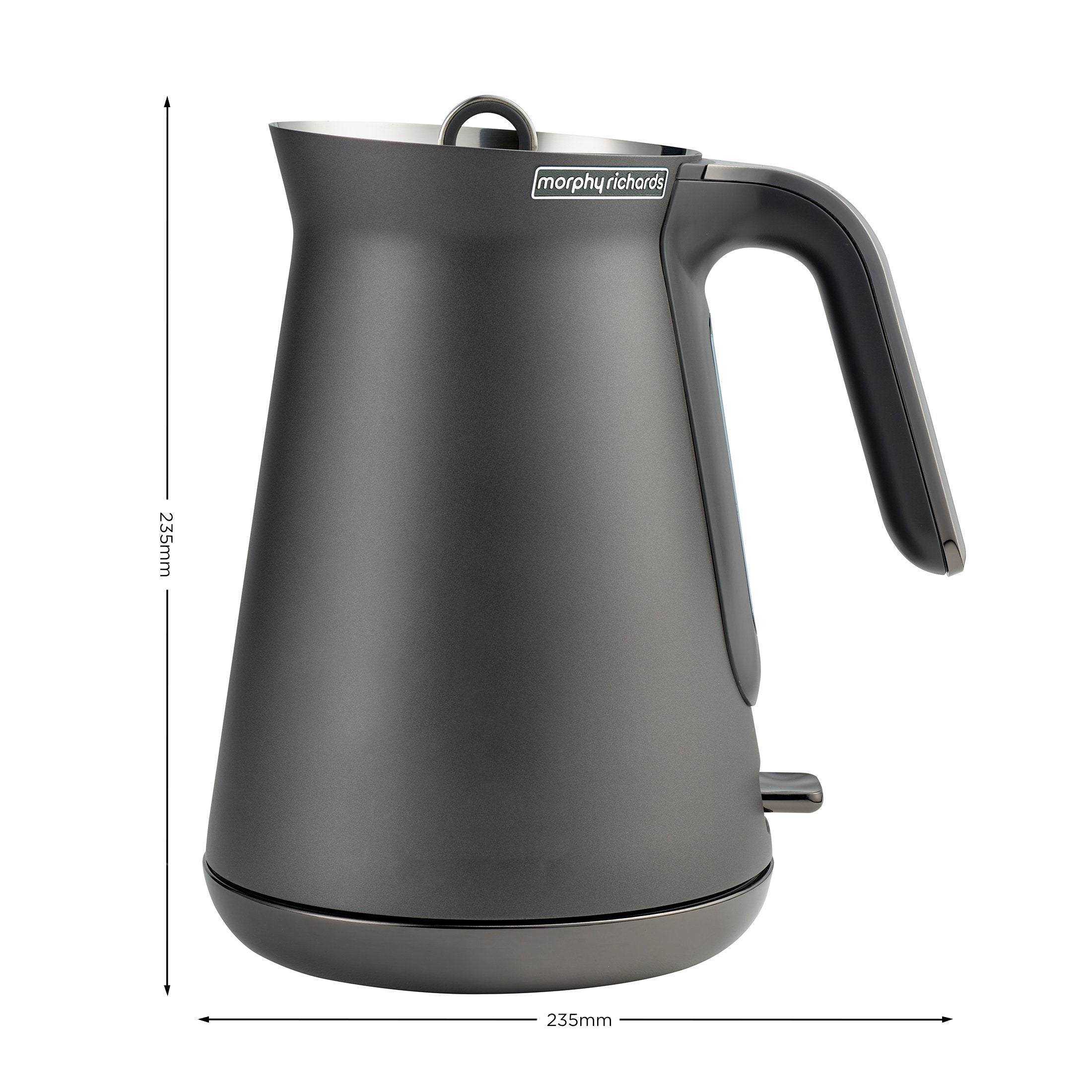 Morphy Richards 1.5L Aspect Kettle - Black Chrome