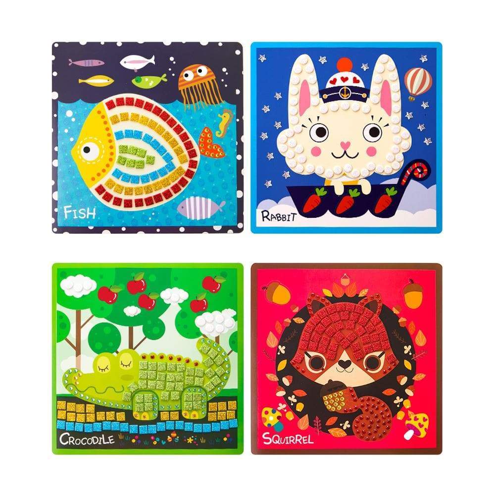 toys for infant Mosaics Craft Kit - Animal Homeland