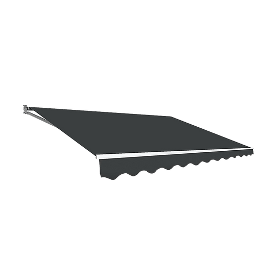 Motorised Outdoor Folding Arm Awning Canopy Grey