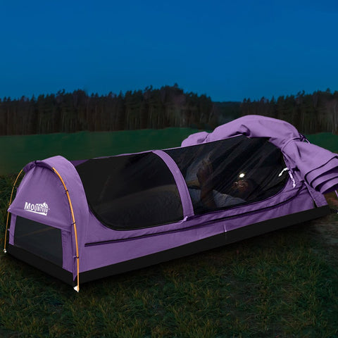 Camping / Hiking Mountview Camping Swag Dome Tent-Purple