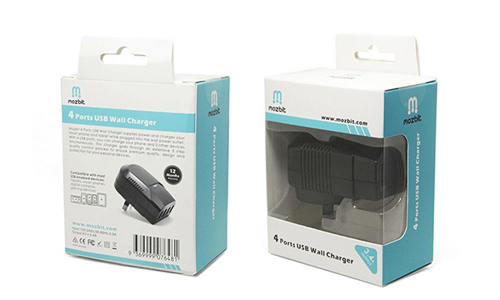 Battery Chargers & Power Mozbit 3.4A 4-Port USB Wall Charger