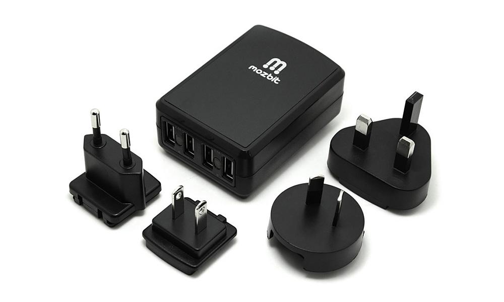 Battery Chargers & Power Mozbit 4.5A 4-Port USB Travel Wall Charger