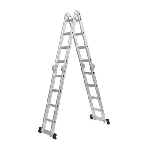 Multi Purpose Ladder 4.7M Aluminium Folding Platform Household Office Extension