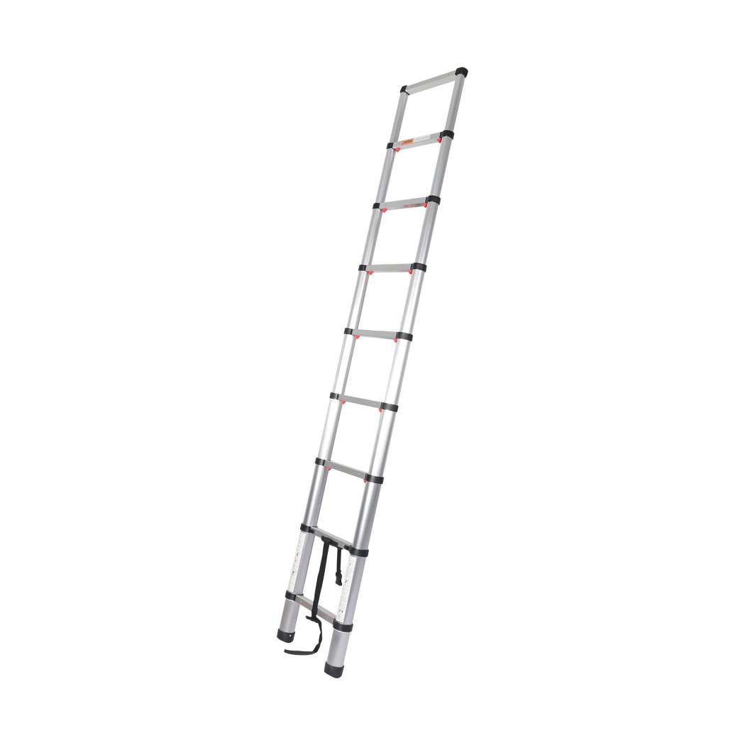 Tools & Accessories Multipurpose Ladder Telescopic Aluminum One Button Retraction Slow Down 2.6M