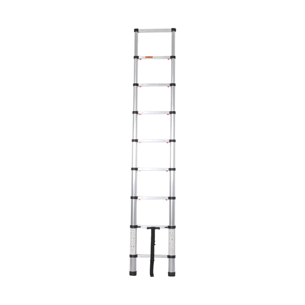 Tools & Accessories Multipurpose Ladder Telescopic Aluminum One Button Retraction Slow Down 2.6M