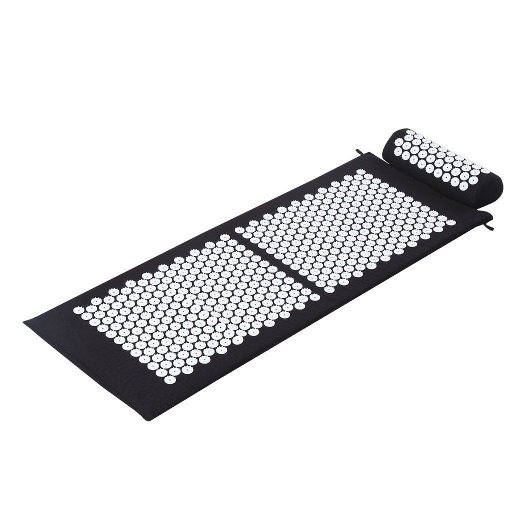 Health Fitness&Sport Muscle tension and pain relief Acupressure Mat Black 130 x 50cm