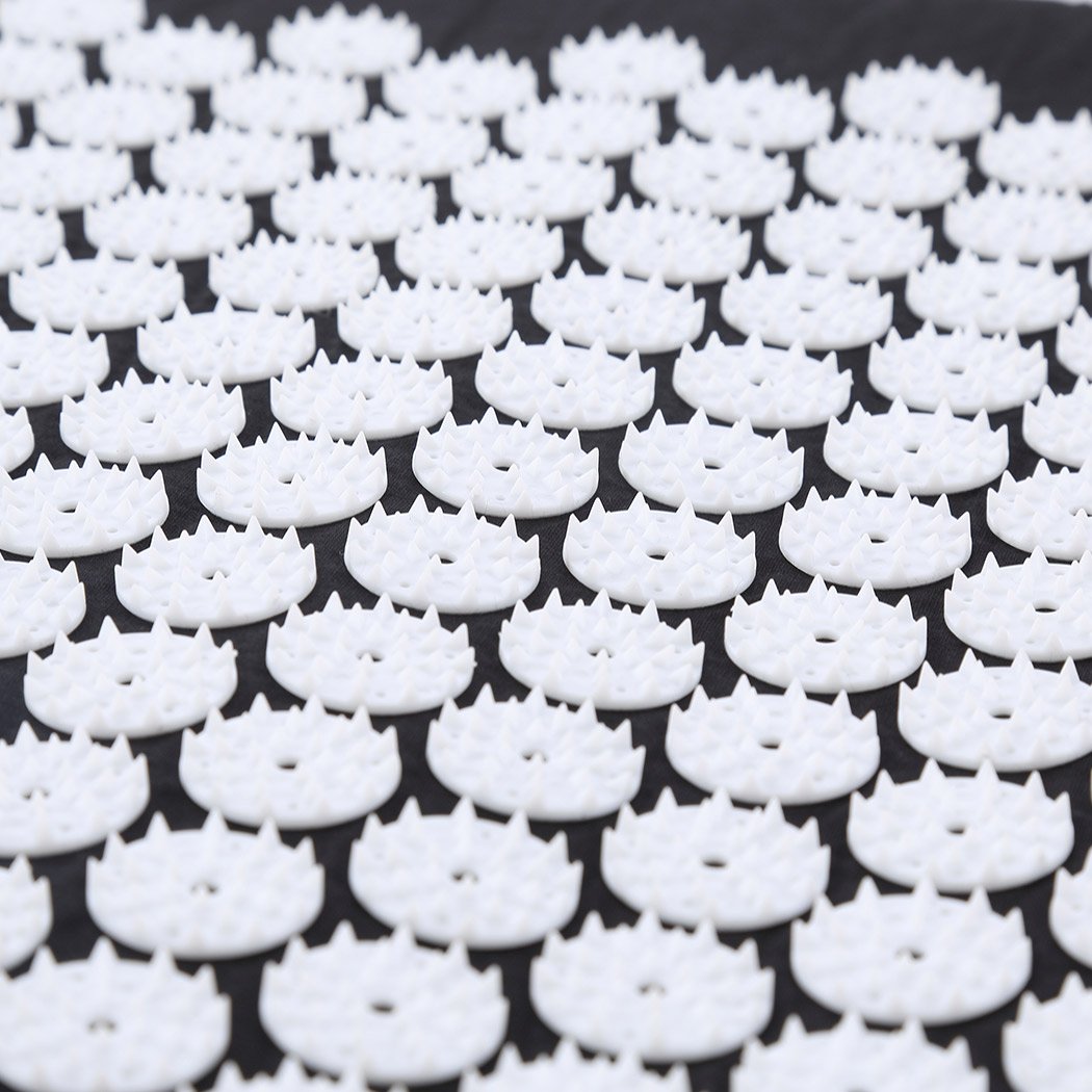 Health Fitness&Sport Muscle tension and pain relief Acupressure Mat Black 68 x 42cm